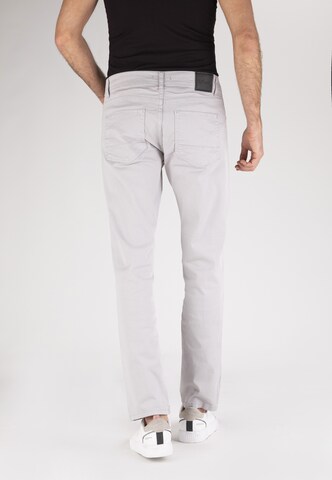 Coupe slim Pantalon chino Basics and More en gris