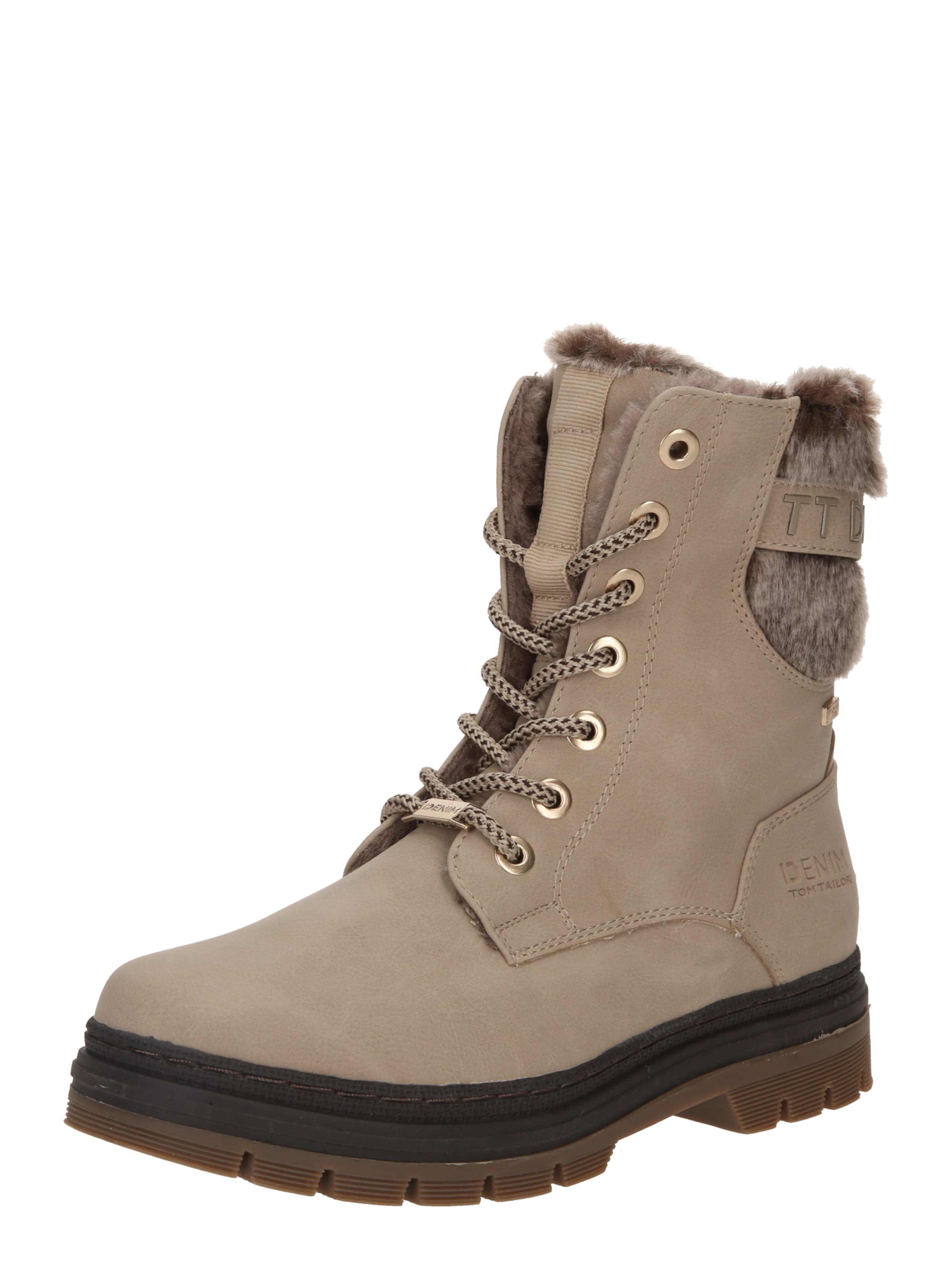 Bottines à lacets TOM TAILOR en blanc : devant