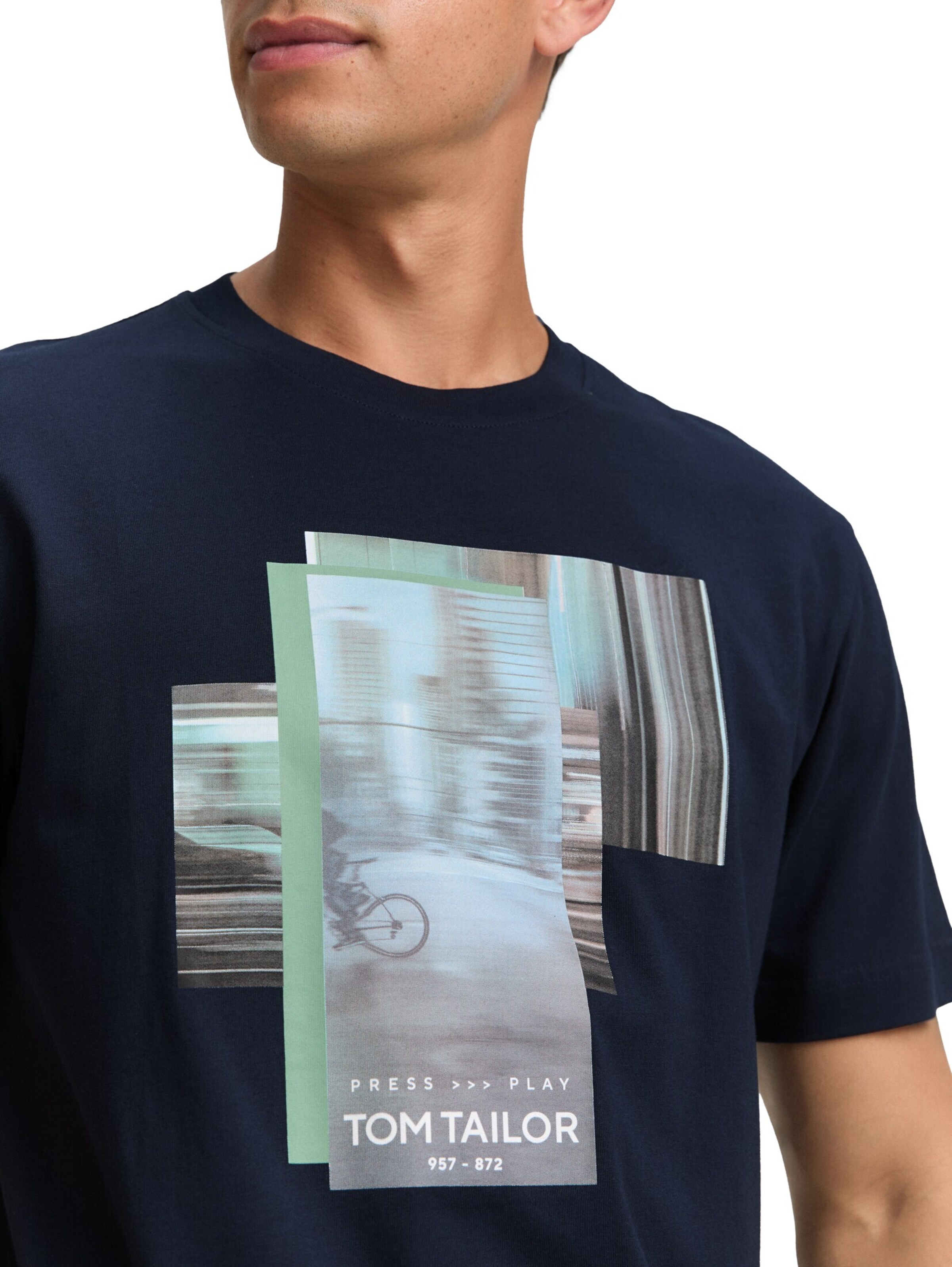 TOM TAILOR Shirt in Blauw