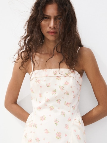 MANGO Letní šaty 'RAMO' – béžová