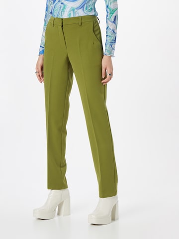 minimum - regular Pantalón de pinzas 'HALLI' en verde: frente