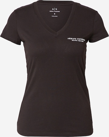 ARMANI EXCHANGE T-shirt i svart: framsida