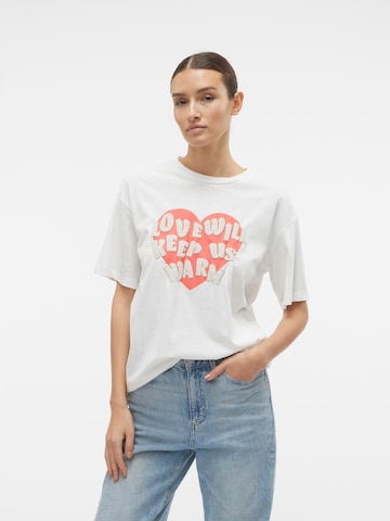 T-shirt 'EIA MIA' VERO MODA en blanc : devant