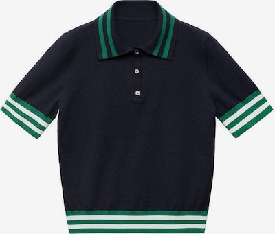 MANGO Pull-over 'Ralf' en bleu marine / vert, Vue avec produit