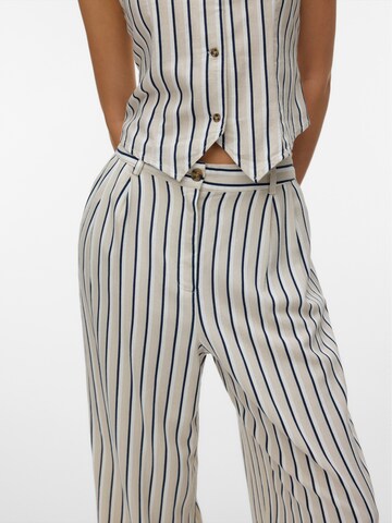 VERO MODA Loose fit Pleat-Front Pants 'VMMYMILO NILA' in Grey