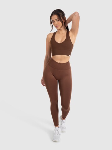 Skinny Leggings ' Amaze Scrunch Pro ' Smilodox en marron