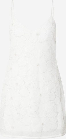 balta Abercrombie & Fitch Kokteilinė suknelė: priekis