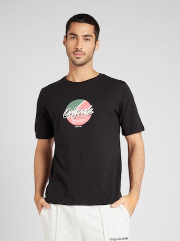 JACK & JONES - Camiseta 'TAMPA' en negro: frente