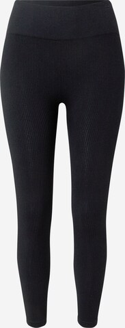 Misspap Skinny Leggings in Black: front