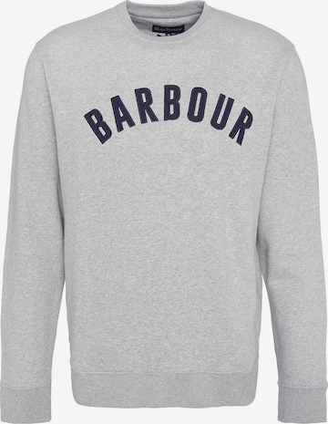 Barbour Sweatshirt 'Addington' in Grey: front