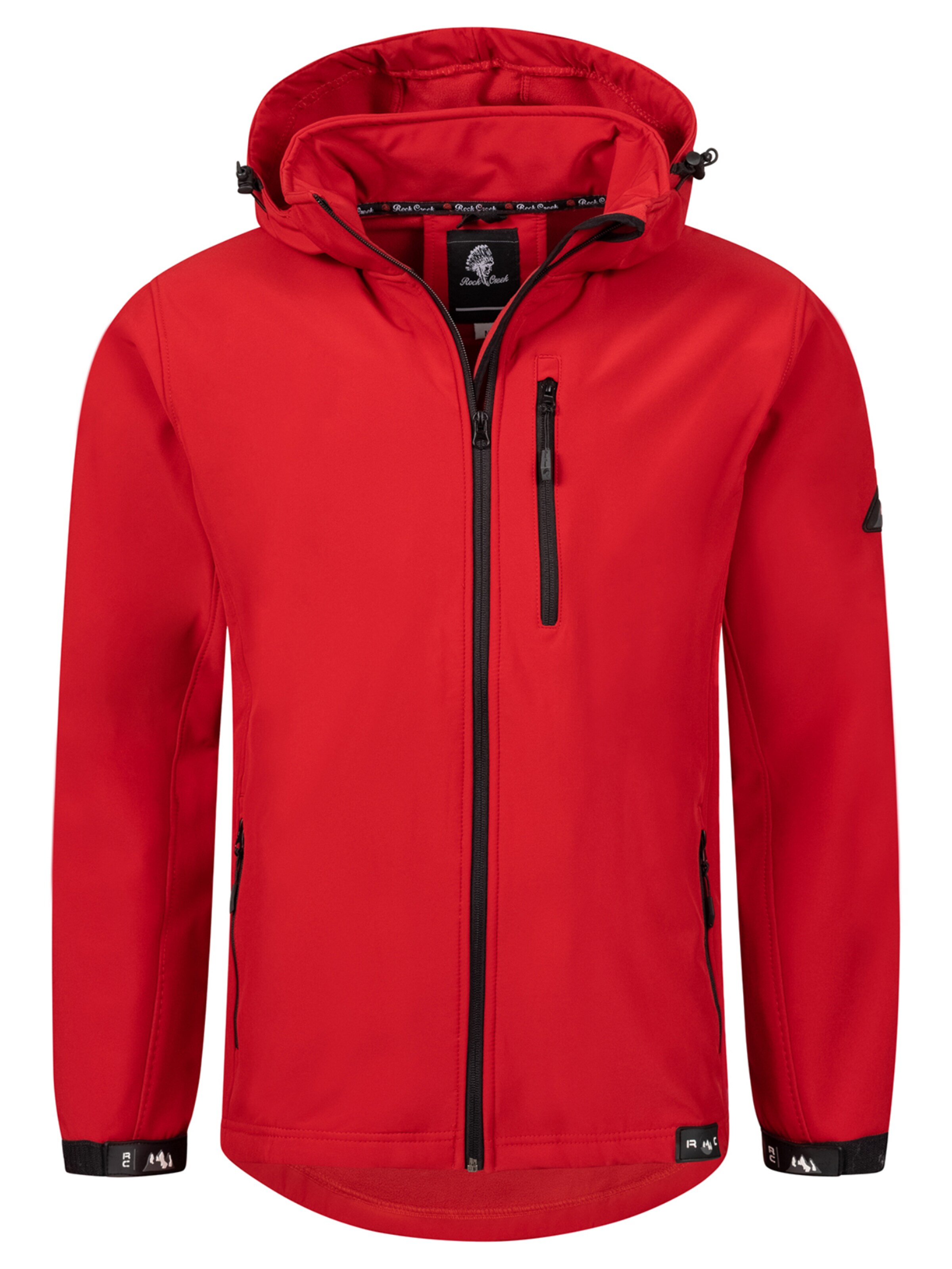 Rock Creek Outdoorjacke in Rot: Vorderseite