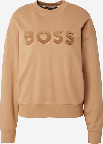 BOSS Black Sweatshirt 'Econa' in Beige: front