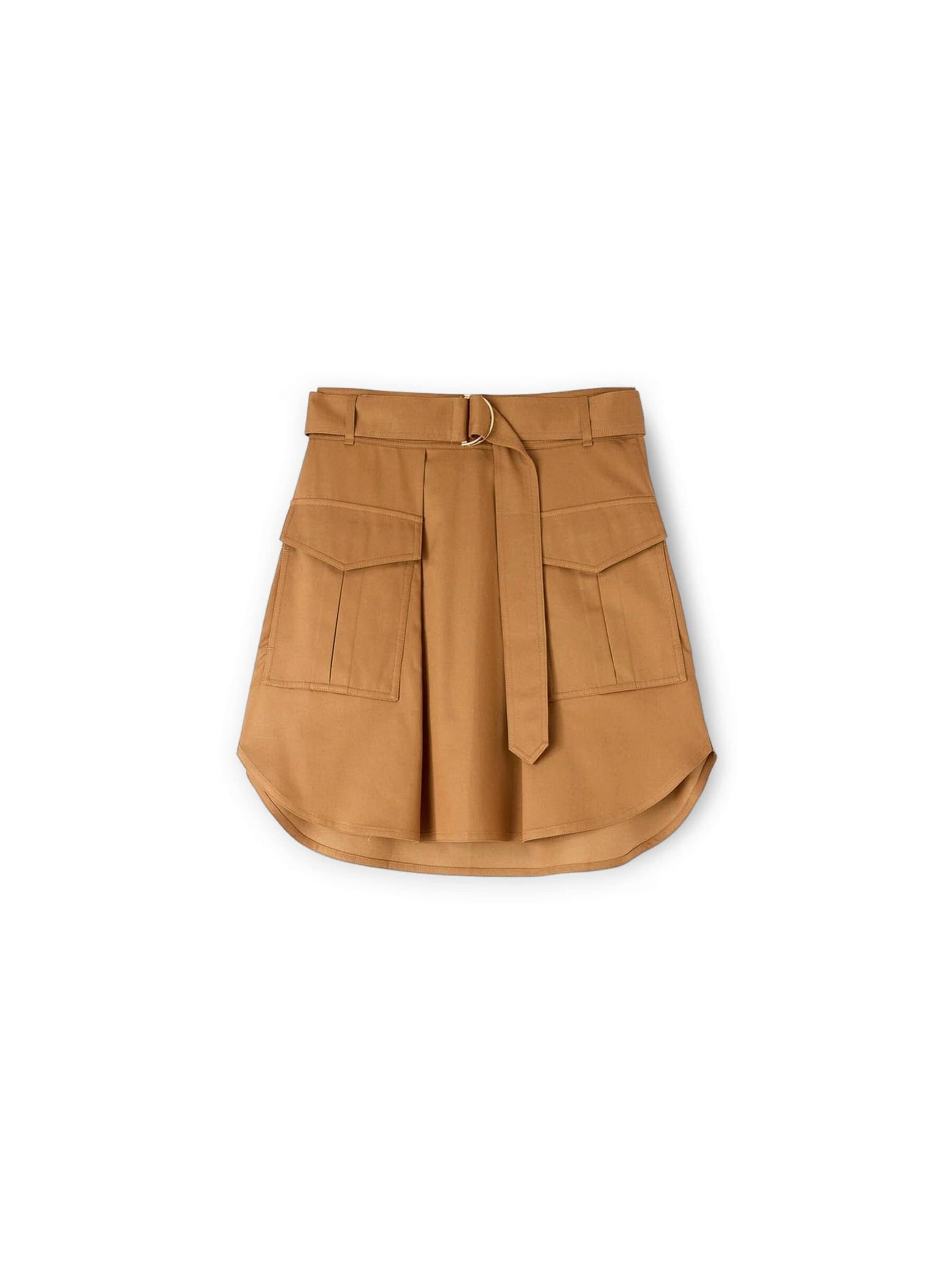 Gonna di mötivi in marrone: frontale