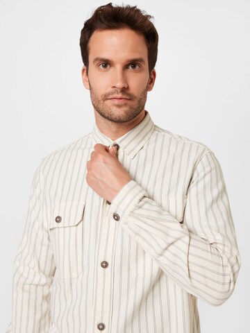 TOM TAILOR Regular fit Button Up Shirt in Beige