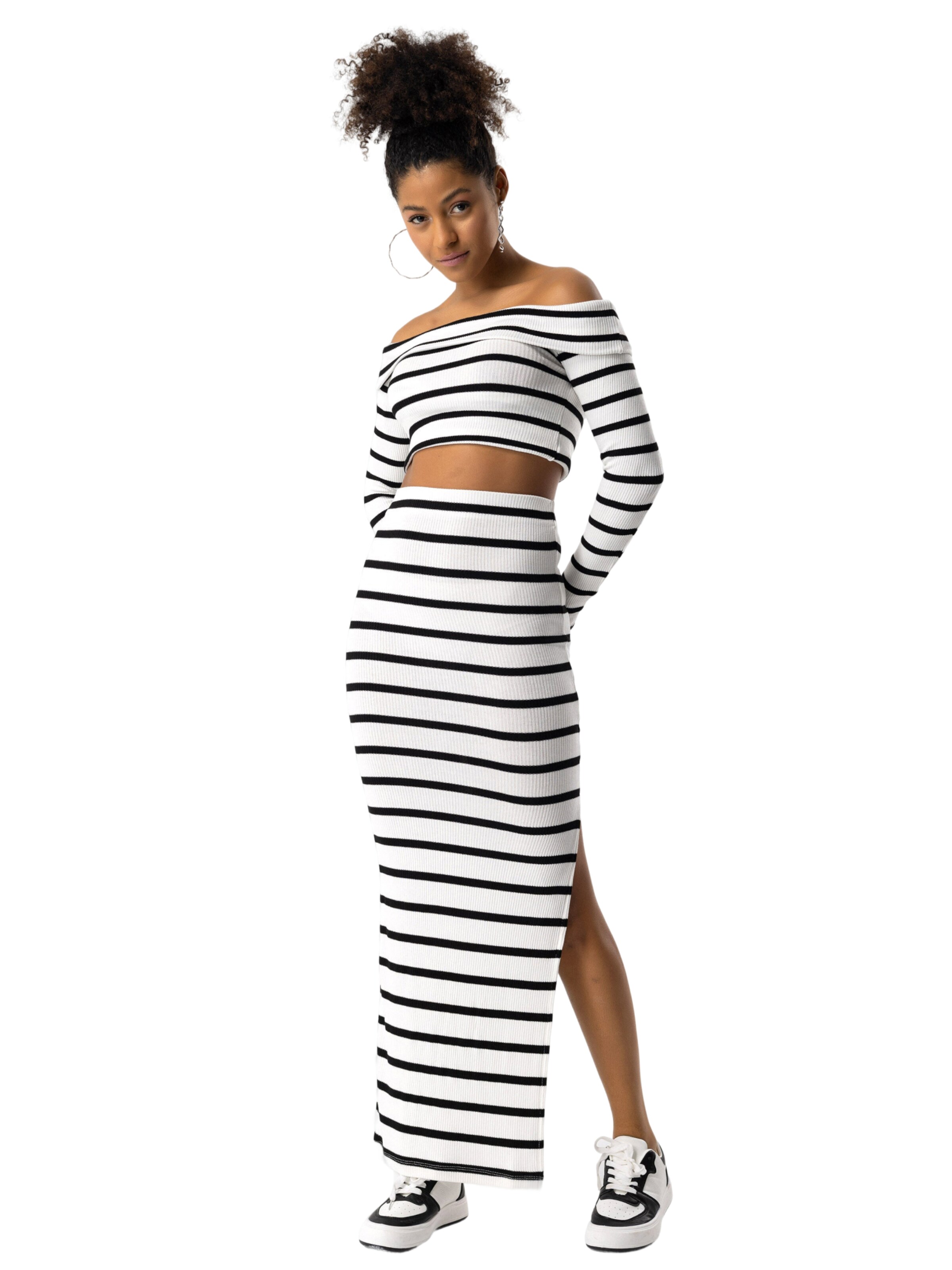 No Matter What Skirt in Black: front