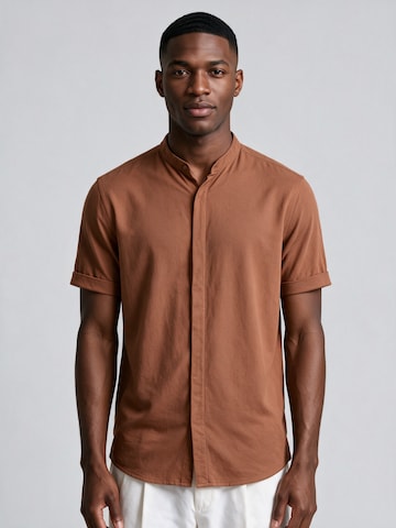 Antioch Slim fit Skjorta i brun: framsida