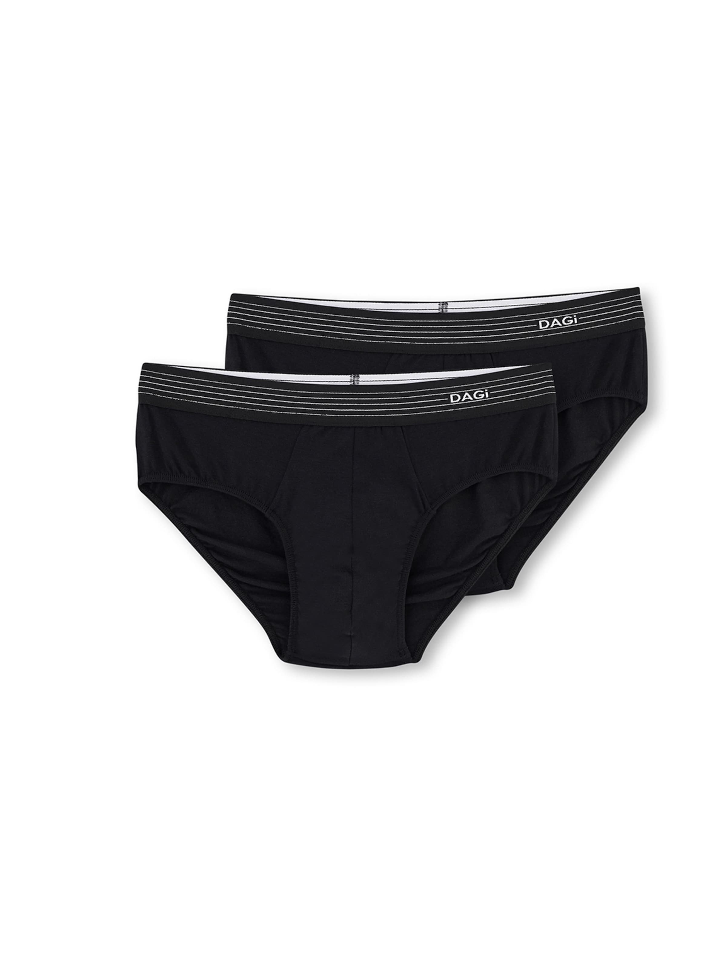 Slip de la Dagi pe negru: față