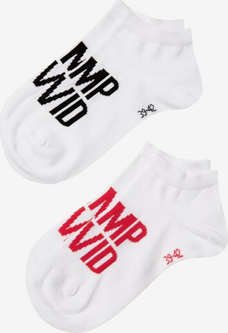 CAMP DAVID Socks in White: front