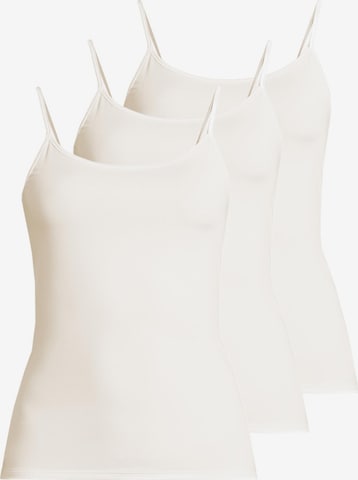 Nina von C. Unterhemd 'Pure' in Weiß: Vorderseite