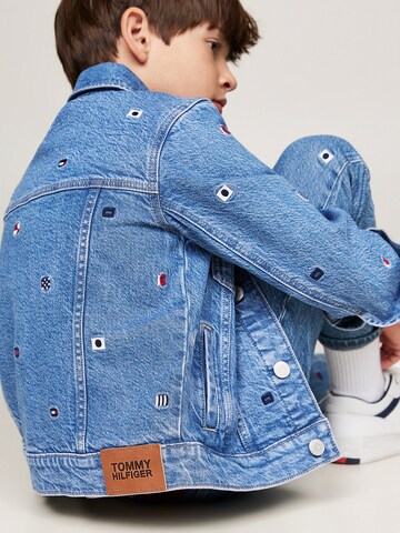 TOMMY HILFIGER Tussenjas in Blauw