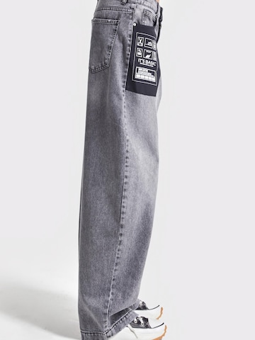 Loosefit Jean 'Straight Mid Rise Jeans' IT'S BASIC en gris