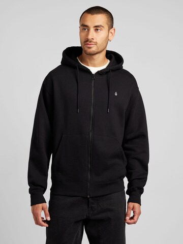 Volcom Sweatjacke 'SINGLE STONE' in Schwarz: Vorderseite
