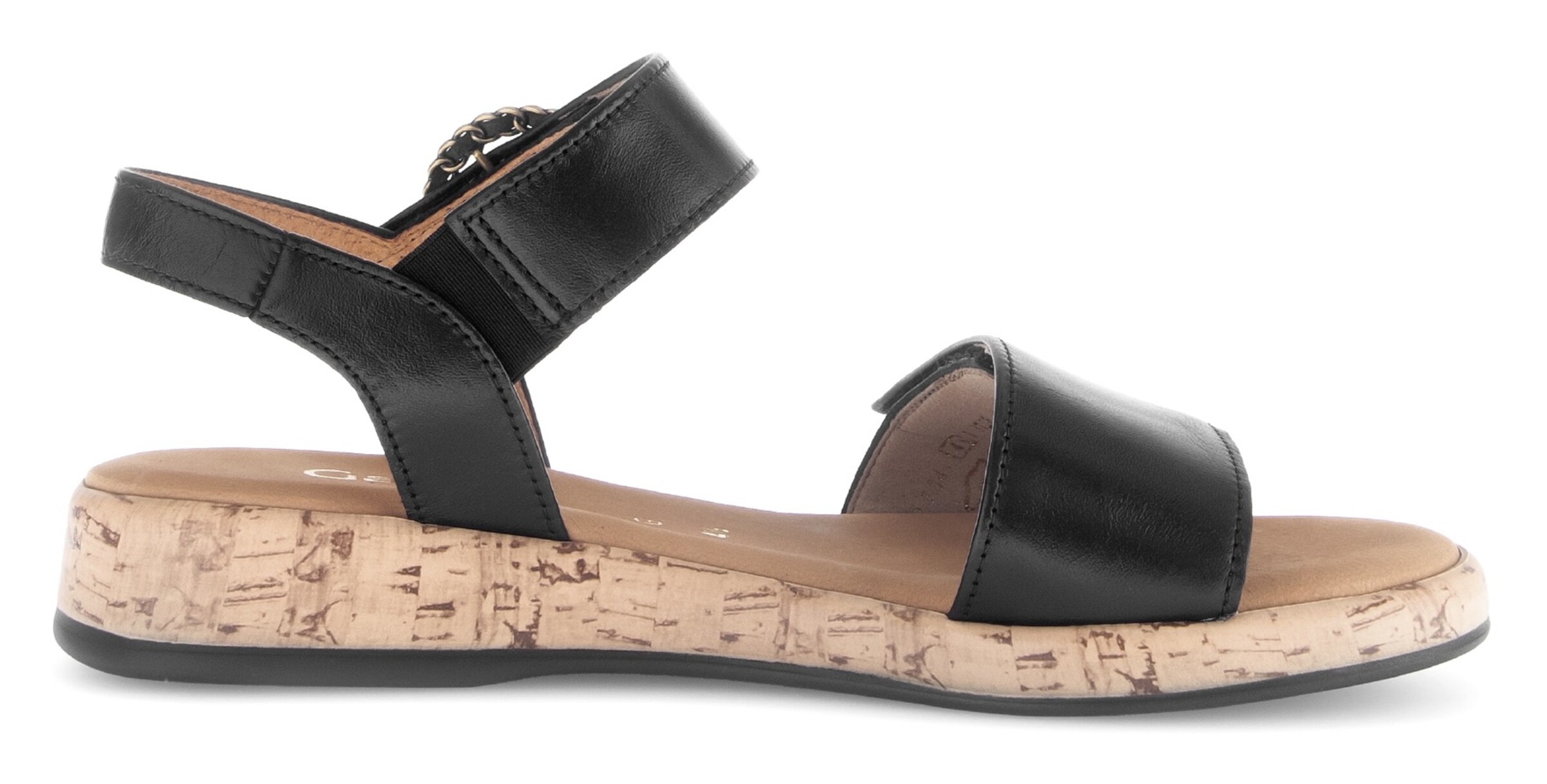 GABOR Strap sandal in Black