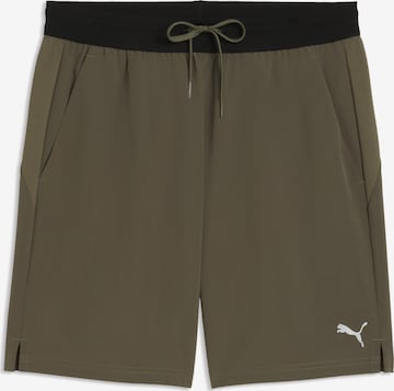 PUMA Regular Sportbroek 'Train' in Groen: voorkant