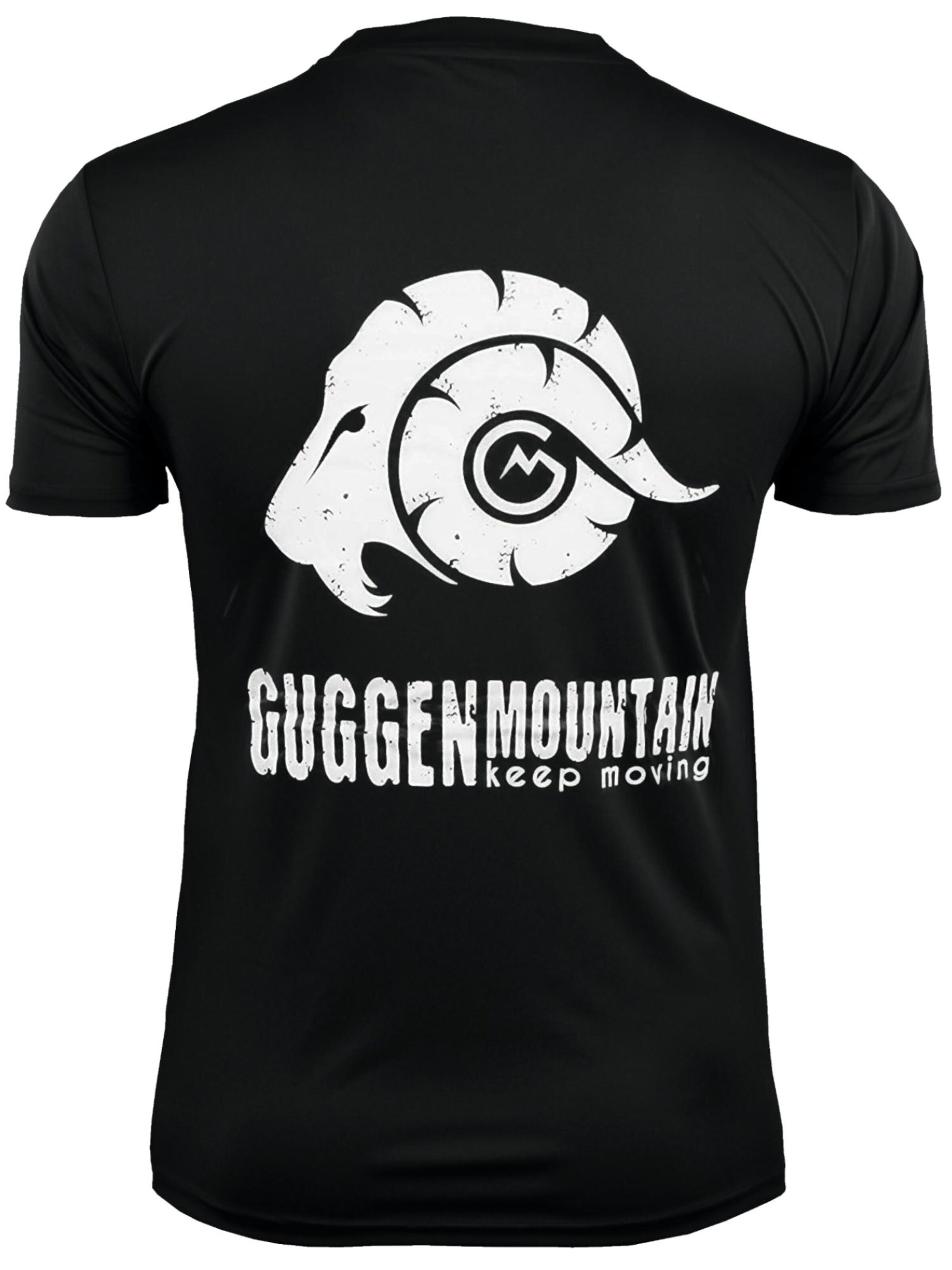 Guggen Mountain Funktionsshirt in Schwarz: Vorderseite
