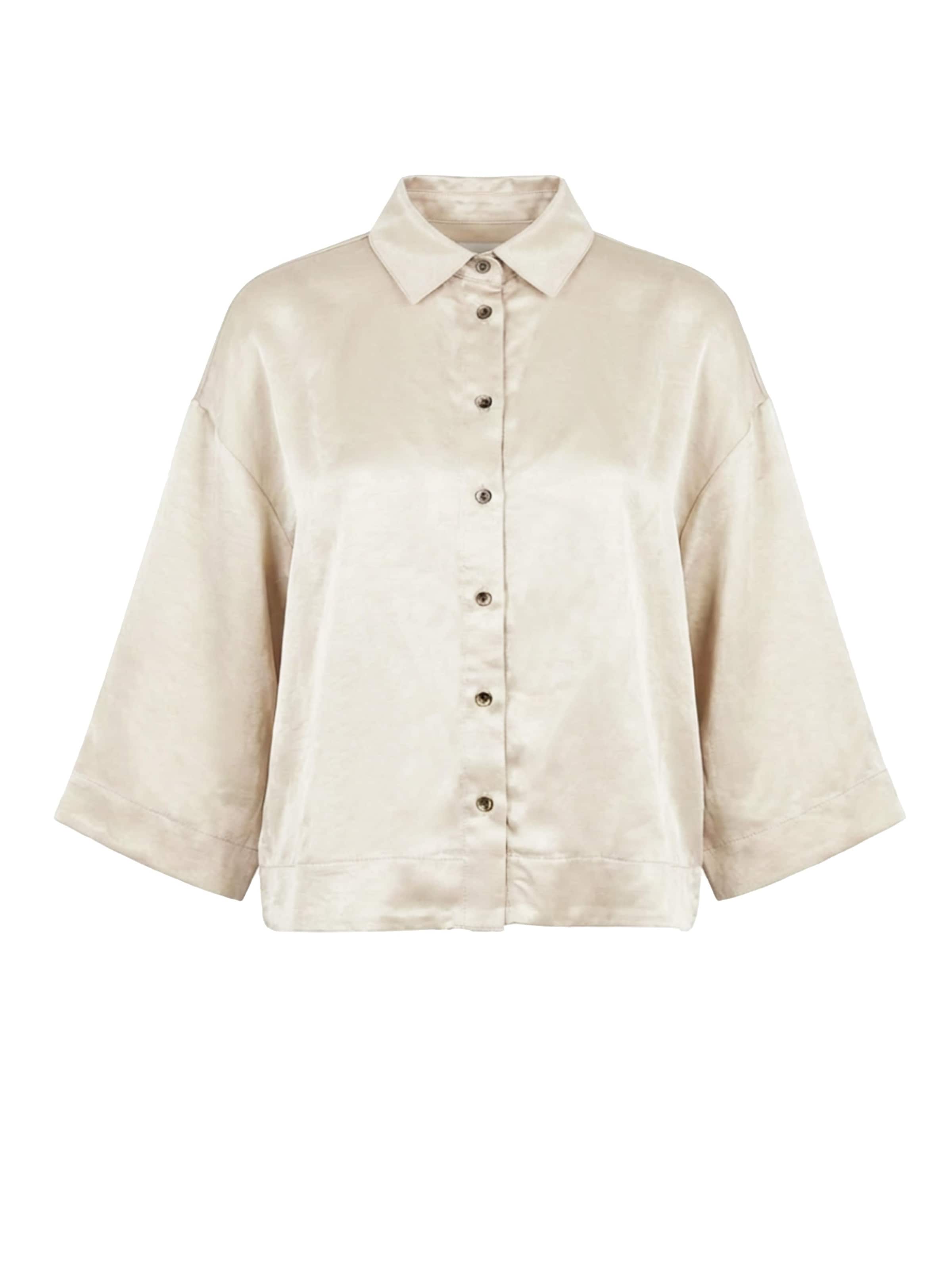 Honnête Atelier Blouse 'Lena blouse' in XS in de kleur Parelwit, Productweergave