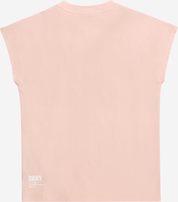 rožinė DKNY Marškinėliai