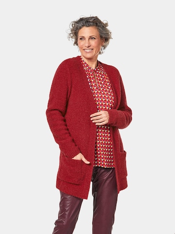 Goldner Knit Cardigan in Red: front