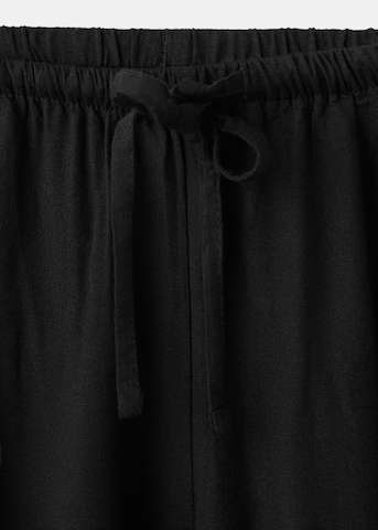 MANGO TEEN - Loosefit Pantalón 'LINENPN' en negro