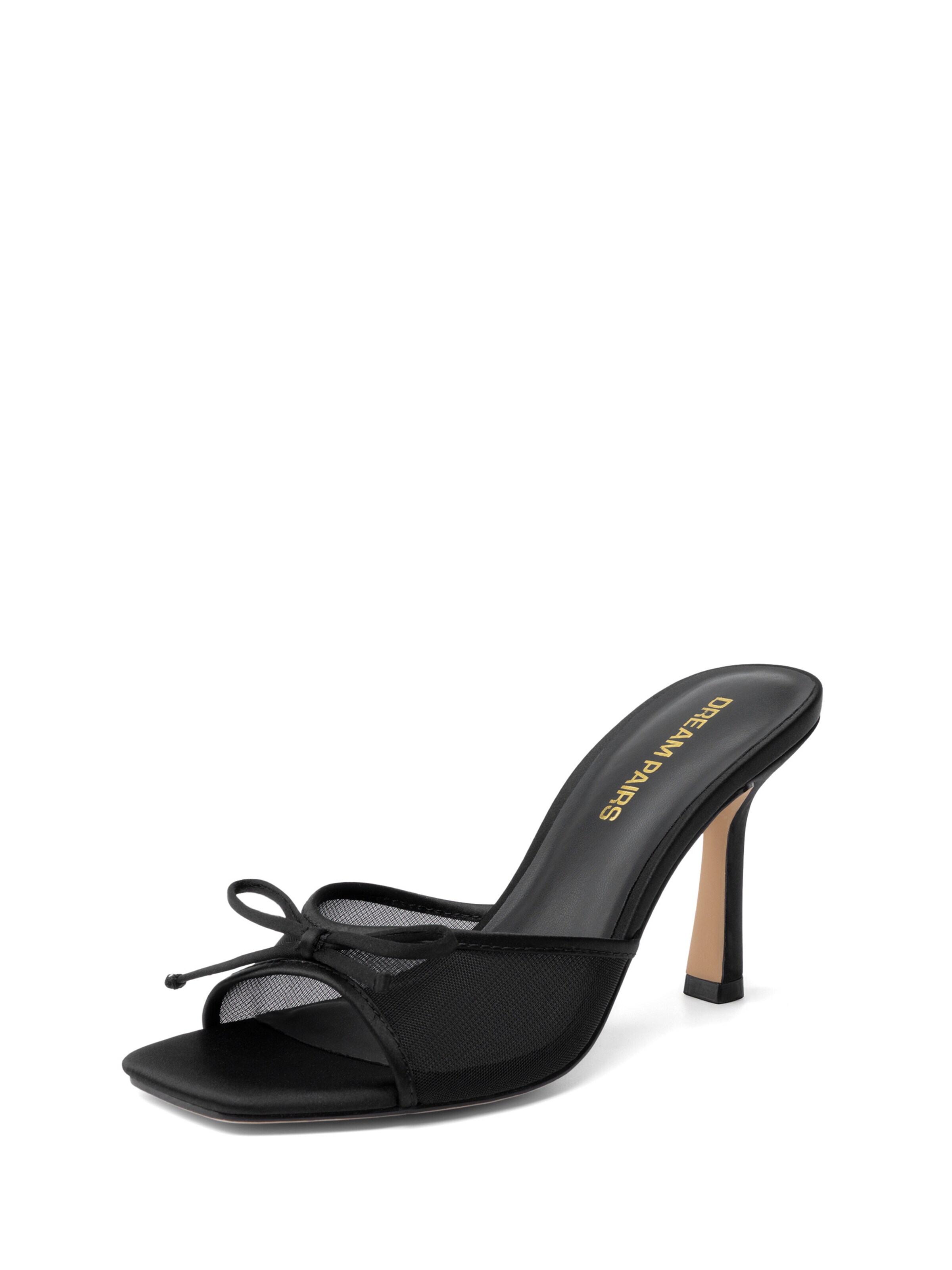 Mule Dream Pairs en noir : devant