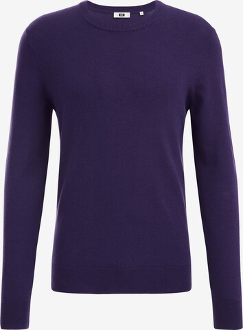 Pull-over WE Fashion en violet : devant