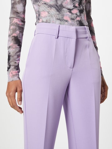 Y.A.S Flared Pleated Pants 'BLURIS' in Purple