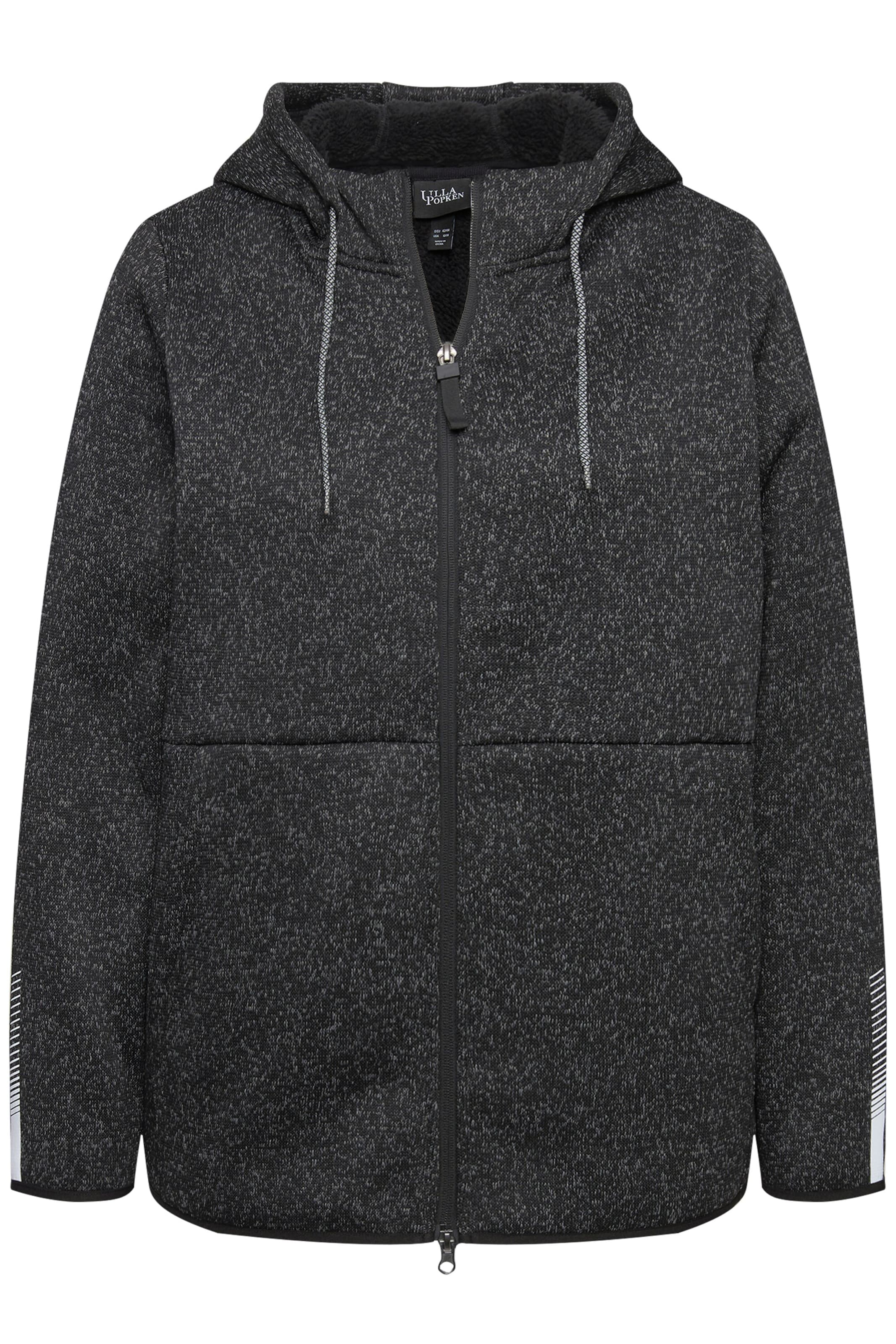 Ulla Popken Fleece jacket in Grey: front