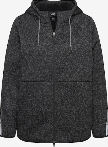 Ulla Popken Fleecejacke in Grau: Vorderseite