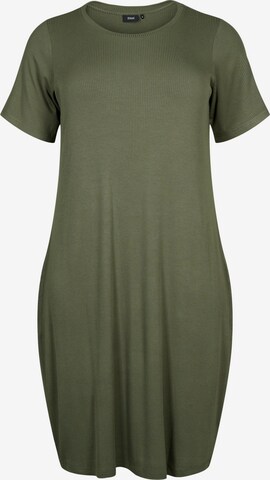 Zizzi Dress 'Carly' in Green: front