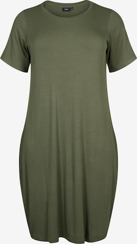 Zizzi - Vestido 'Carly' em verde: frente