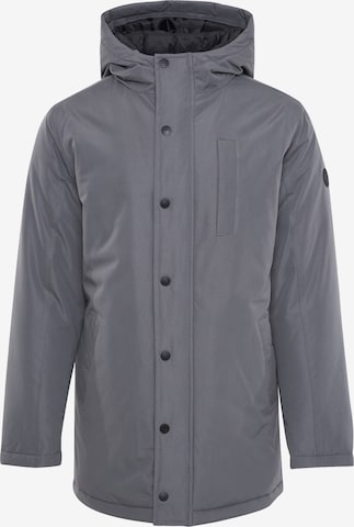 Threadbare Winter Jacket 'Galbraith' in Grey: front