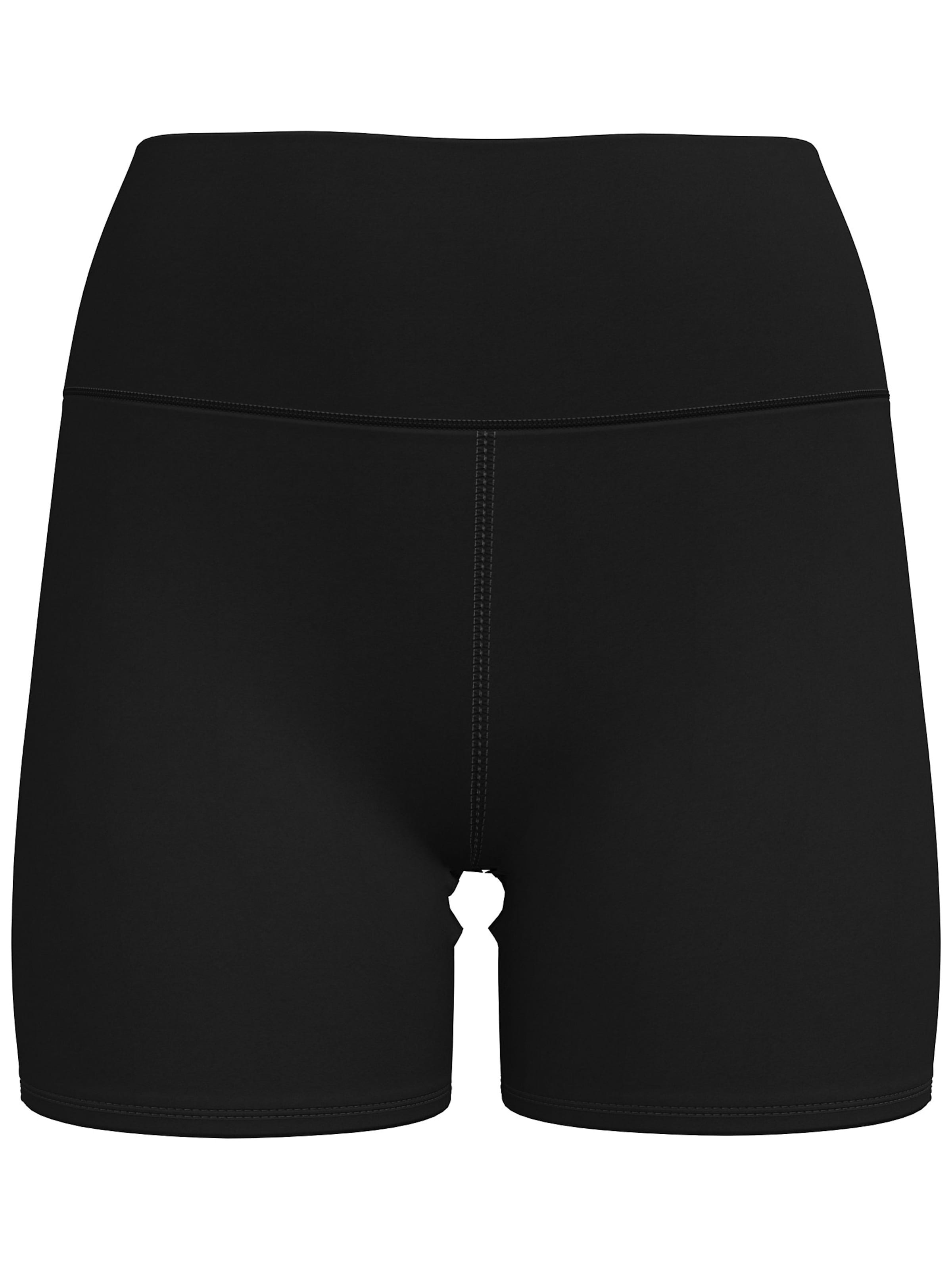 Calvin Klein Skinny Sportshorts in Schwarz: Vorderseite