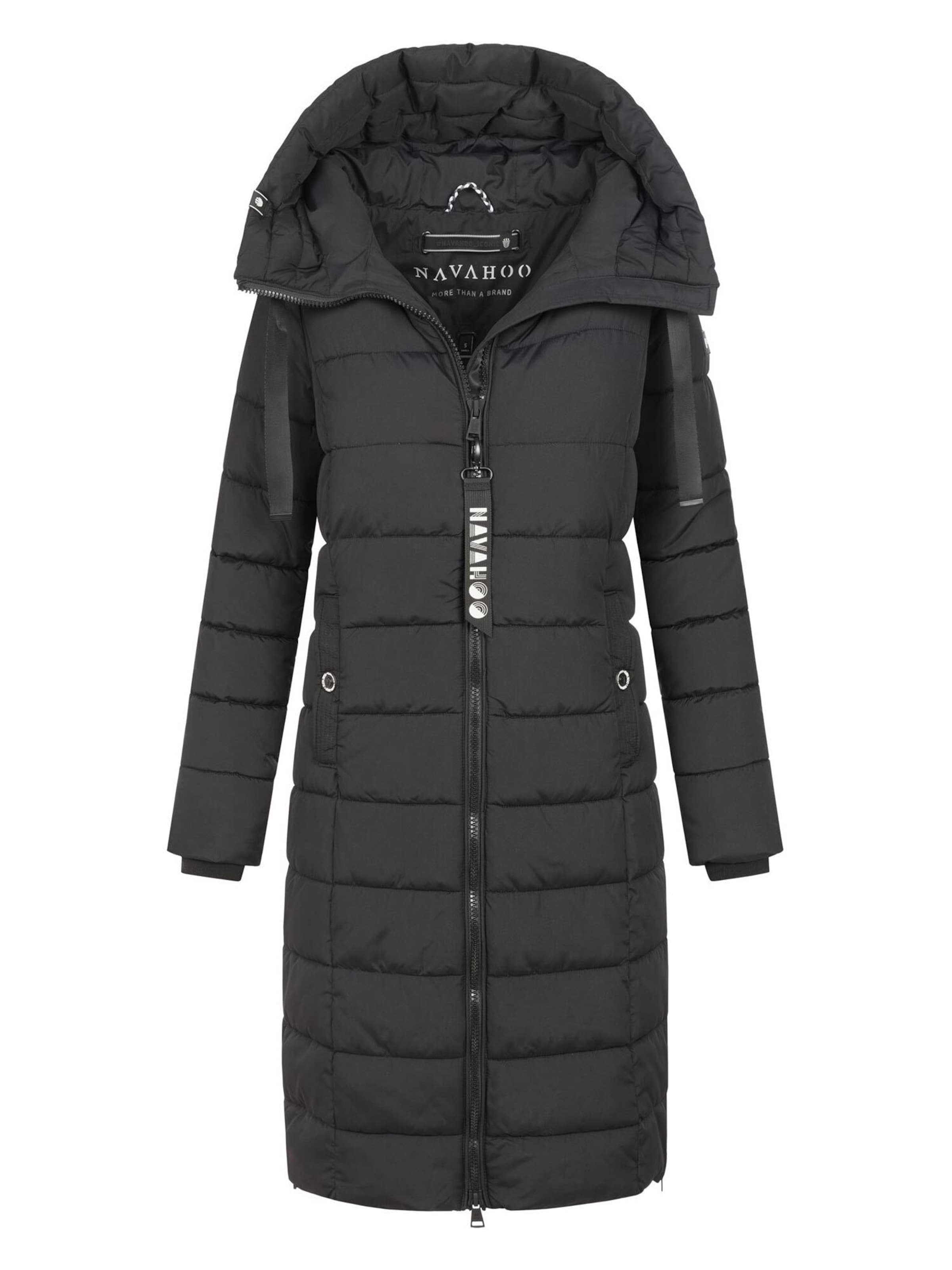 NAVAHOO Mantel 'N036 ' in Schwarz