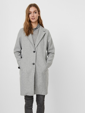 VERO MODA Between-Seasons Coat 'Paula' in Grey: front