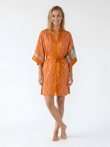 Shop Karey Kimono 'Saffron Midi Kimono' in Yellow