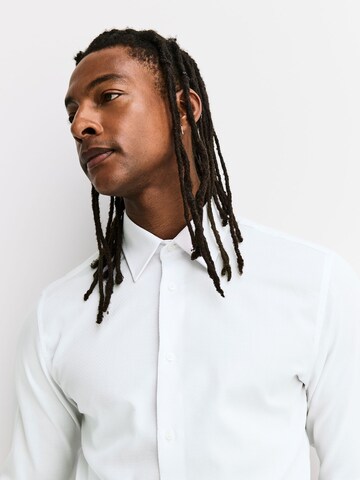 Next Slim fit Button Up Shirt in White