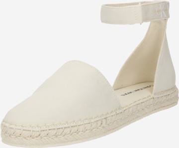 Calvin Klein Jeans Espadrilky - biela: predná strana