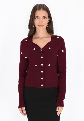 usha BLACK LABEL - Cárdigan en rojo: frente