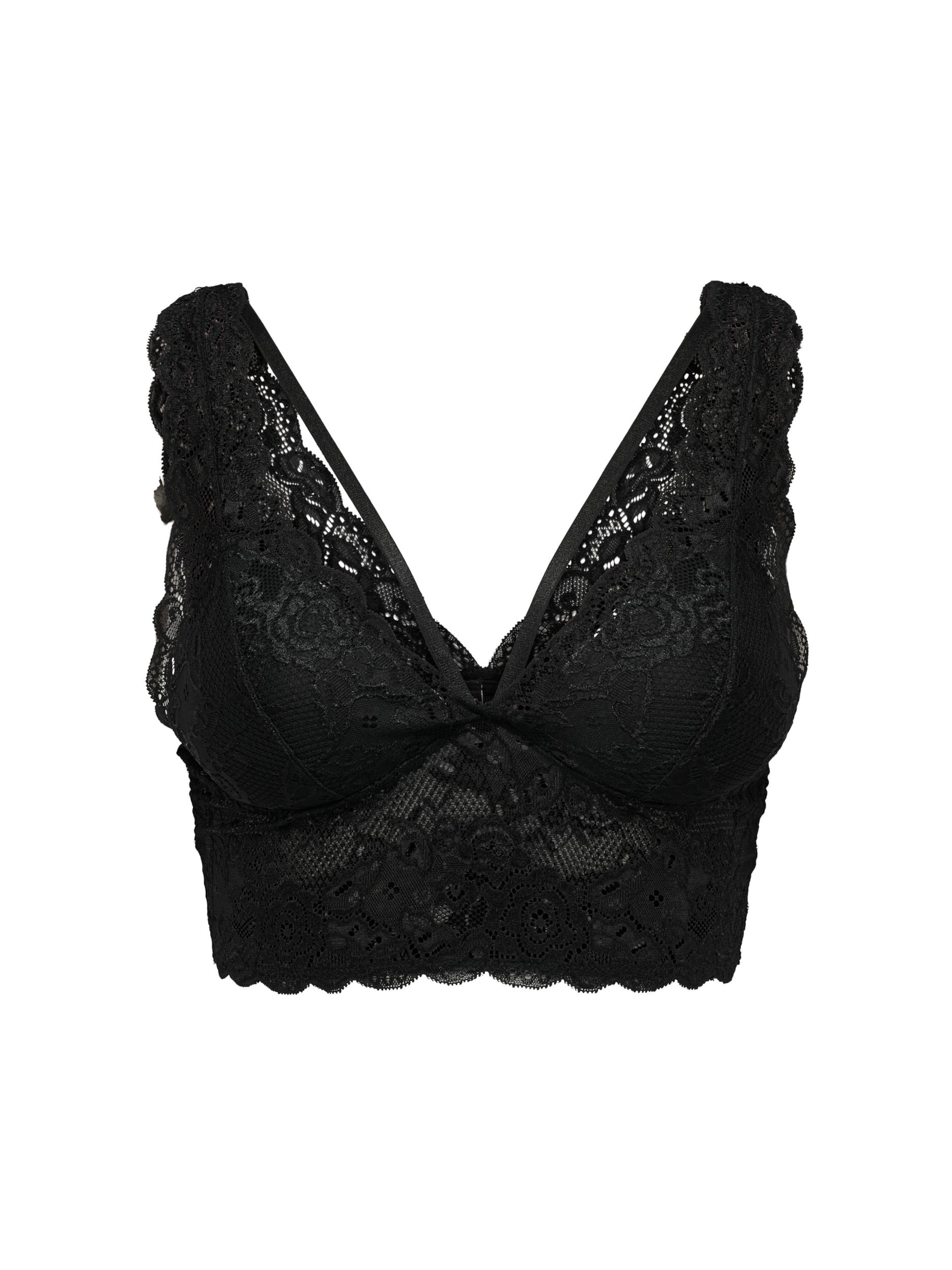 ONLY Triangel BH 'Chloe' in Zwart: voorkant