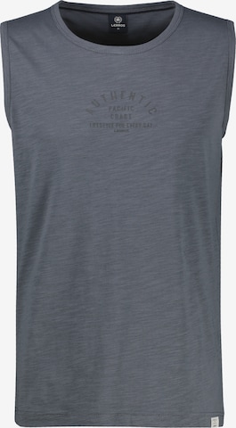 LERROS Luftiges Tanktop aus Baumwolle mit trendigem Slogan-Print in Grau: Vorderseite
